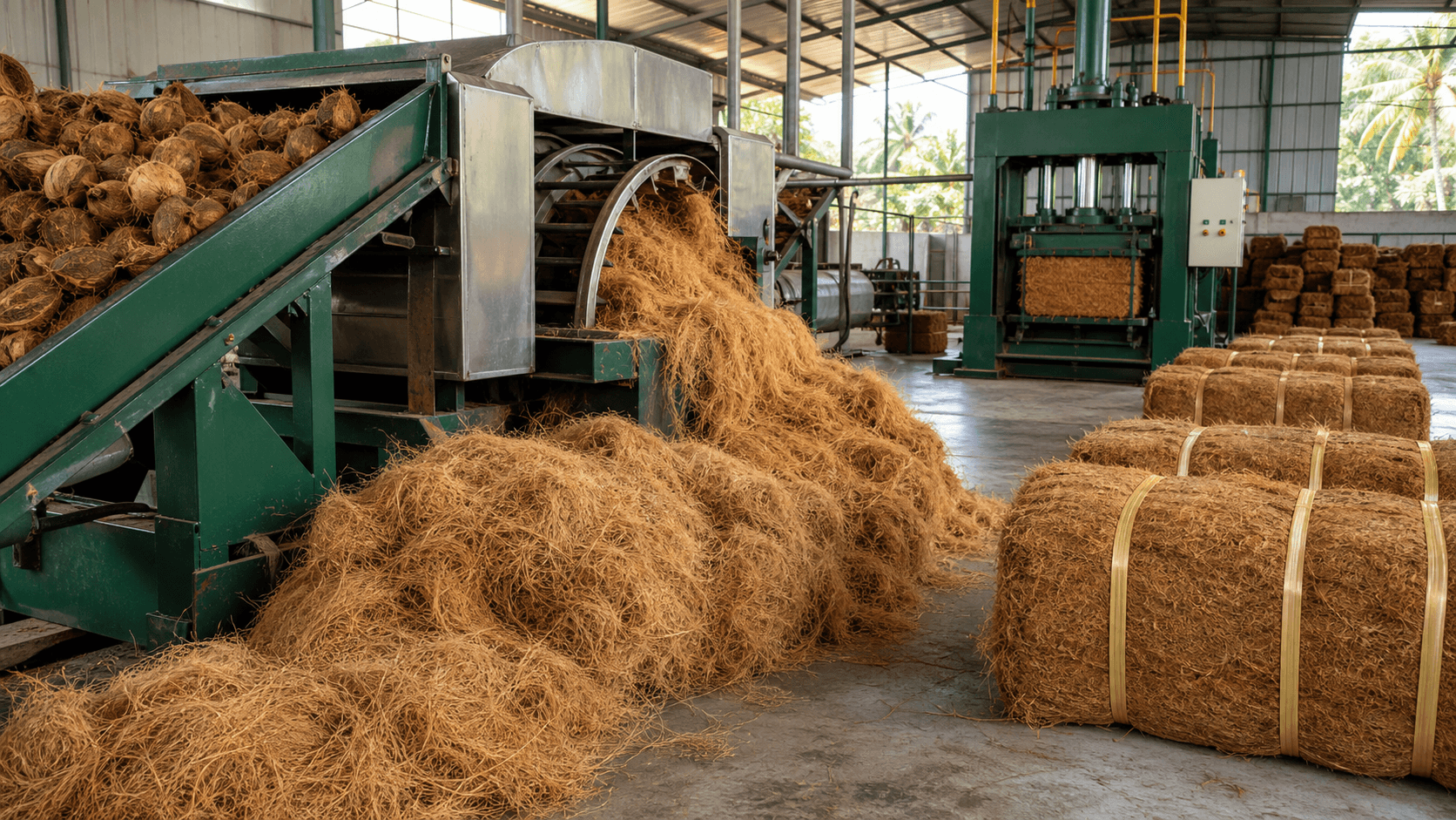 120 kg Coir Fibre Bales